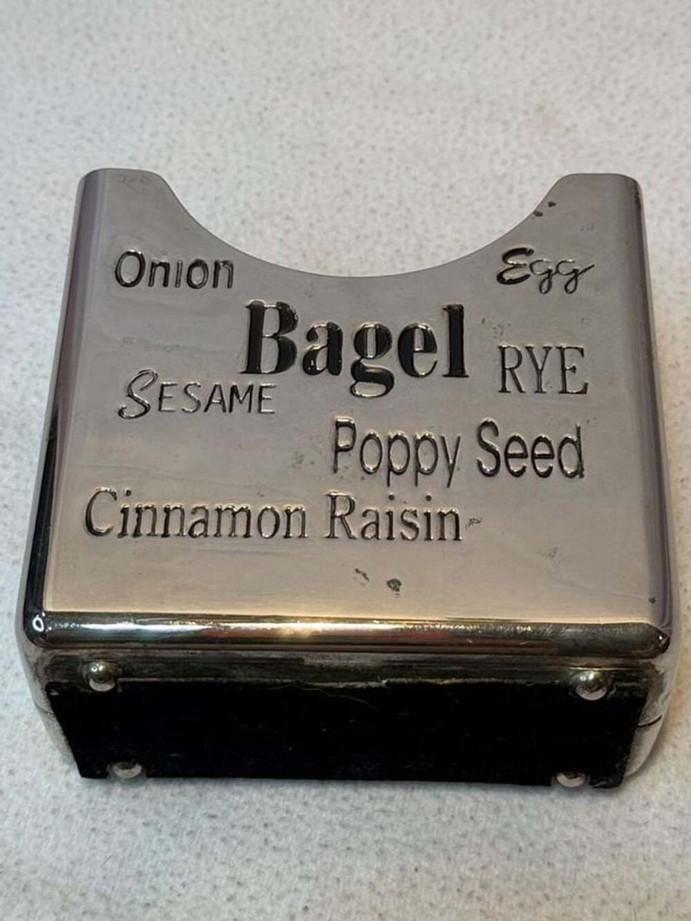Silver Plated Bagel Holder Condiment Caddy with Insert